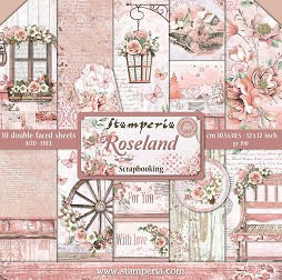    Stamperia -   - 10 , 30.5 x 30.5 cm   Roseland - 