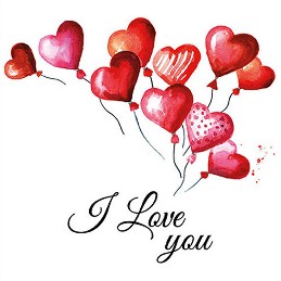 Салфетки за декупаж Ambiente I love you - 20 броя - 