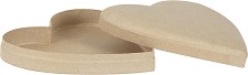 Кутия сърце от папиемаше Decopatch - 18 / 18 / 4.5 cm - 