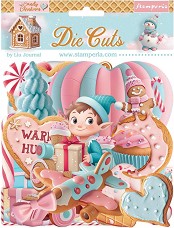 Картонени фигурки Stamperia - Коледа - 43 броя от колекцията Candy Christmas -