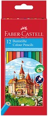 Цветни моливи Faber-Castell - Замък - 6, 12, 24, 36 или 48 цвята - продукт