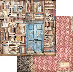    Stamperia -  - 30.5 x 30.5 cm   Vintage Library - 