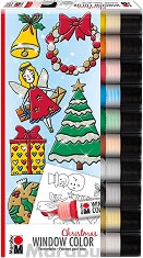    Marabu Christmas - 10  x 25 ml,      Fun&fancy - 