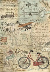   Stamperia -  - A4   Around the world - 