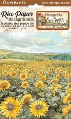   Stamperia -  - 8 , A6   Sunflower Art - 