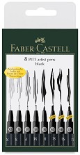 Тънкописци и маркери Faber-Castell - 8 броя - 