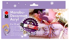    Marabu Decormatt Xmas - 3  x 15 ml  ,   4  - 